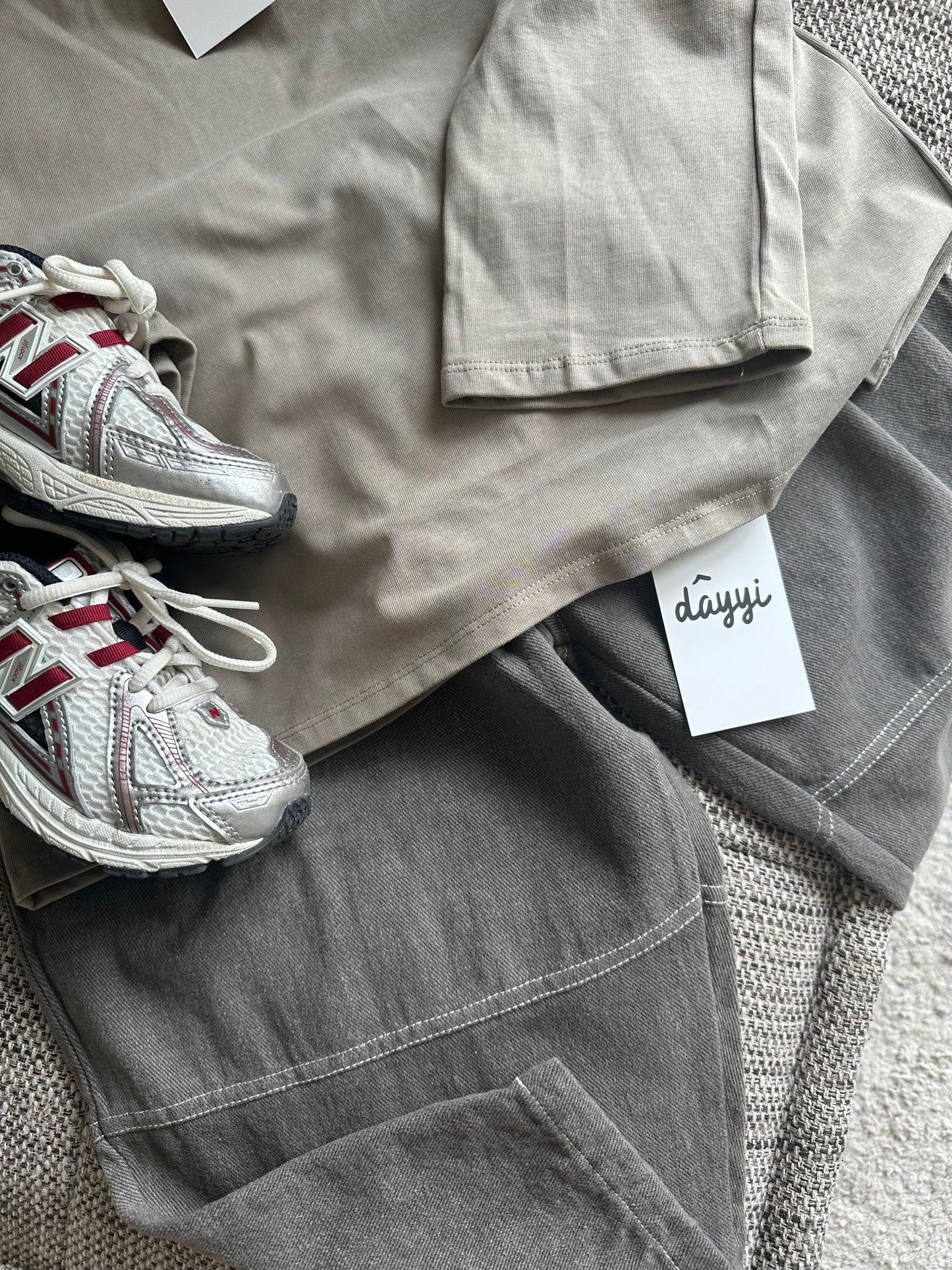 Jean oversize - soft grey