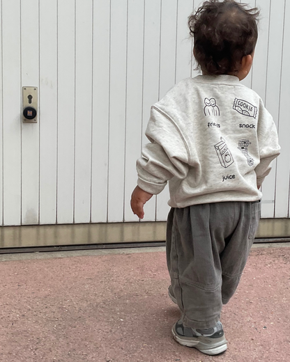 sweat-shirt « dâyyi’s kids club » - gris