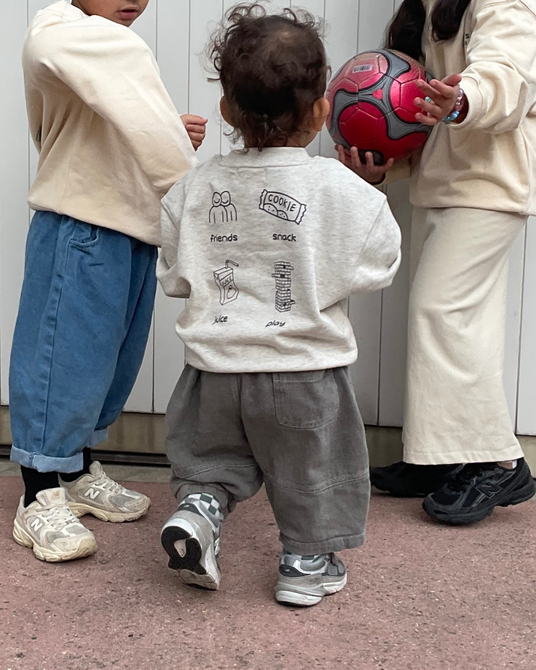 sweat-shirt « dâyyi’s kids club » - gris