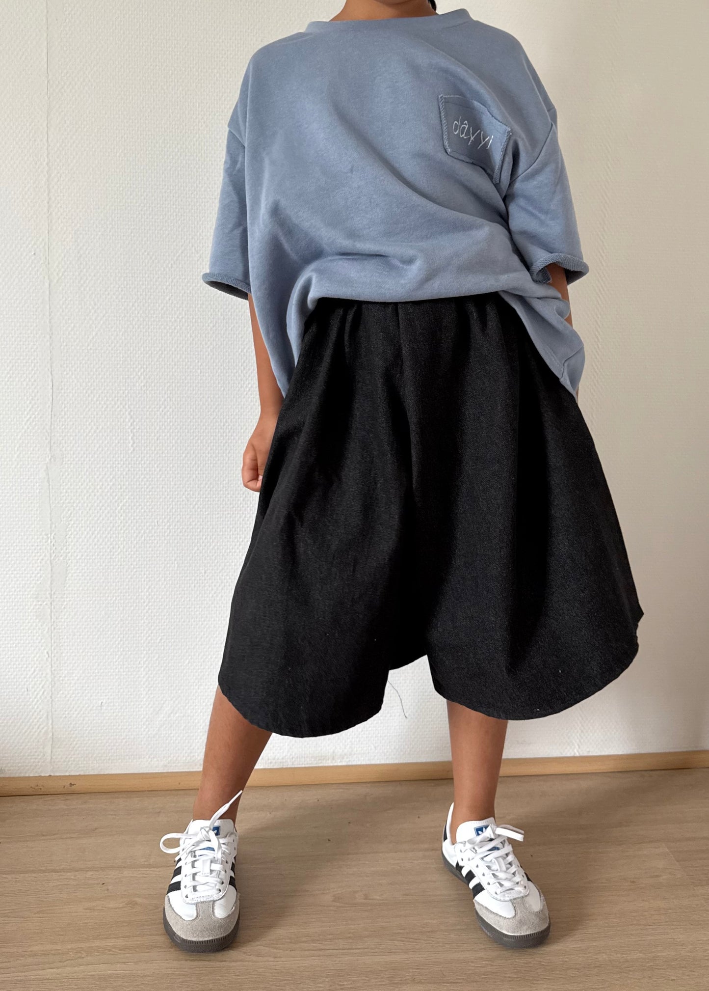 Jean skort - noir