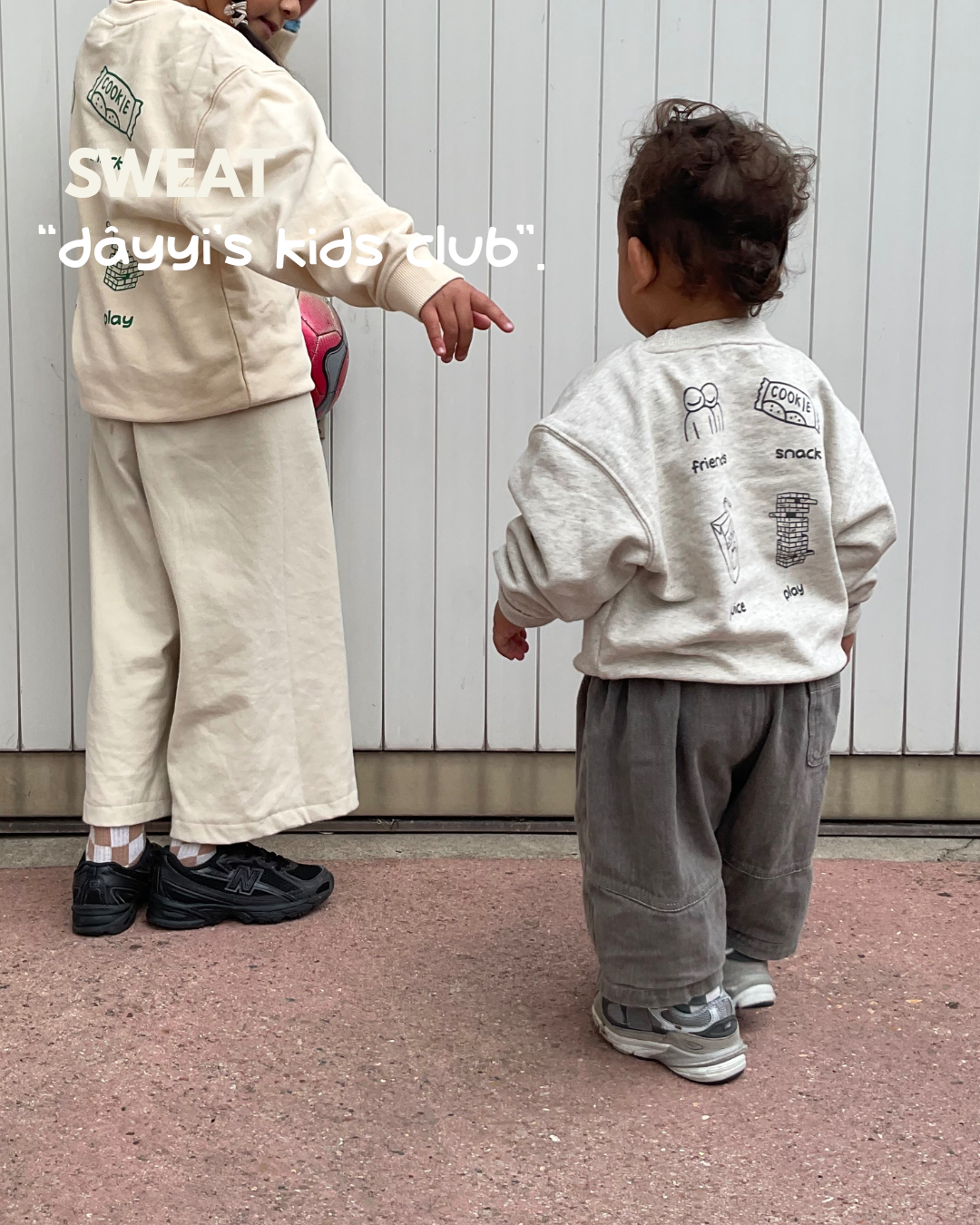 sweat-shirt « dâyyi’s kids club » - gris