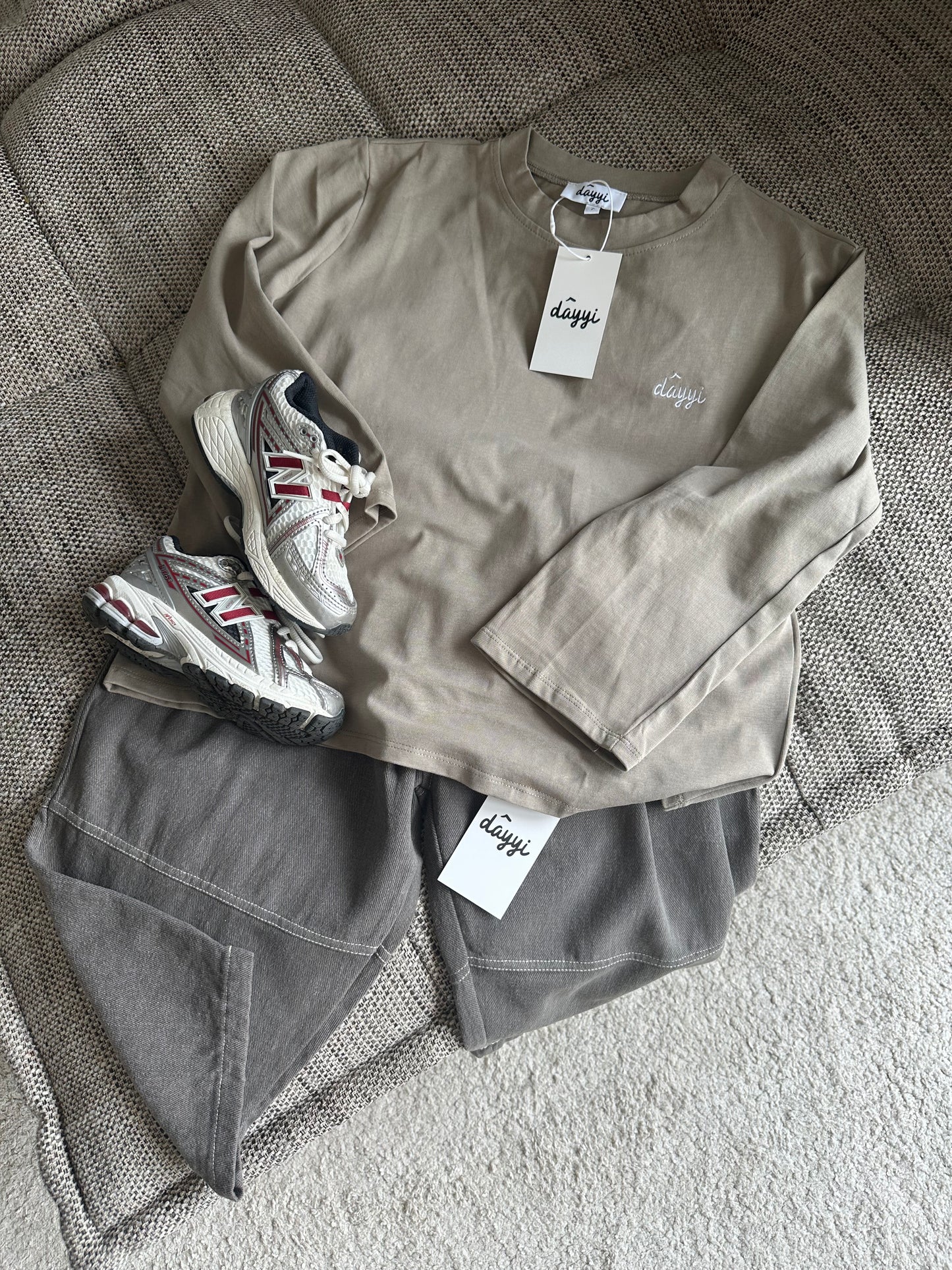 Jean oversize - soft grey
