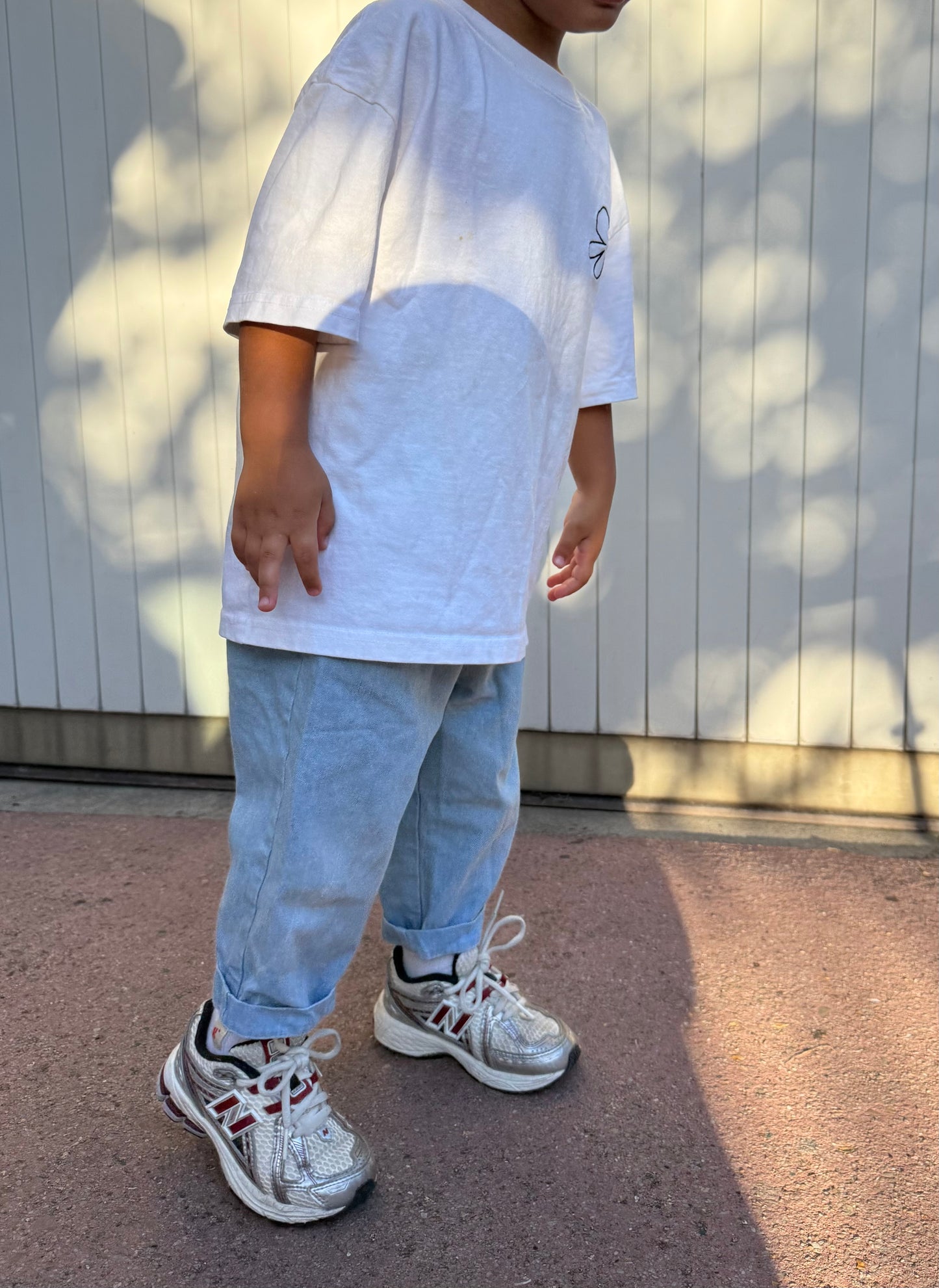 Le jean oversize - bleu ciel