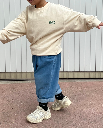 sweat-shirt « dâyyi’s kids club » - crème