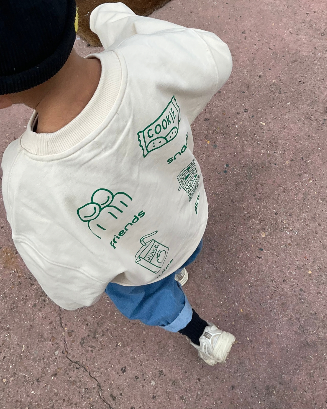 sweat-shirt « dâyyi’s kids club » - crème