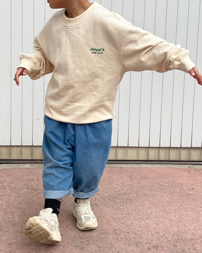 sweat-shirt « dâyyi’s kids club » - crème