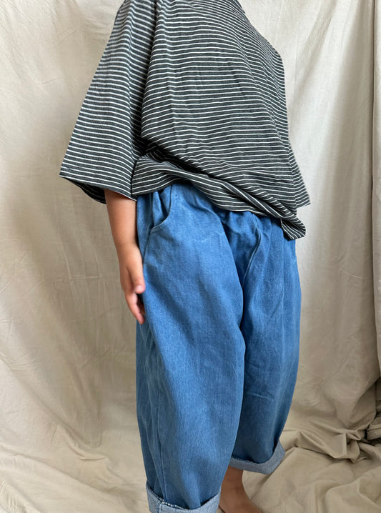 Le jean oversize - bleu foncé