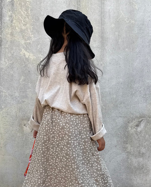 Le haut ribbed - beige