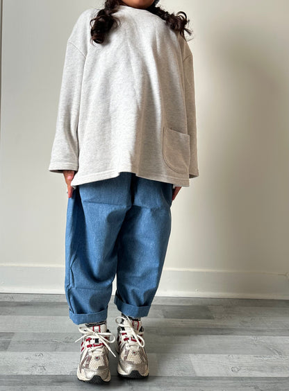 Le jean oversize - bleu foncé
