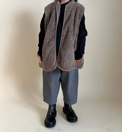 Gilet cocooning - taupe